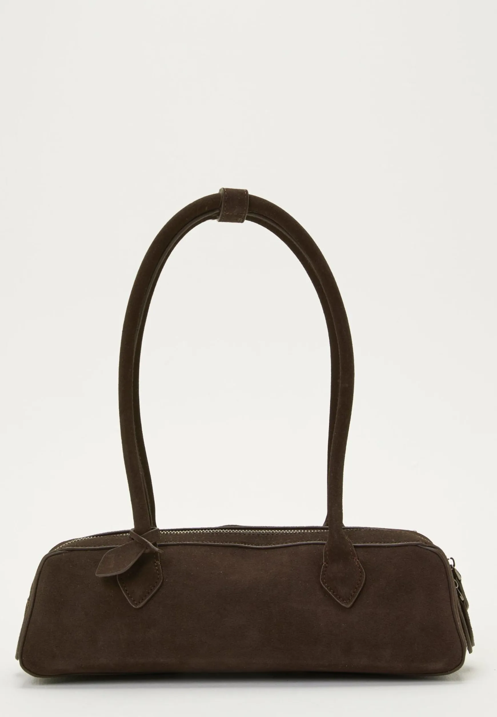 Suede Baguette Bag