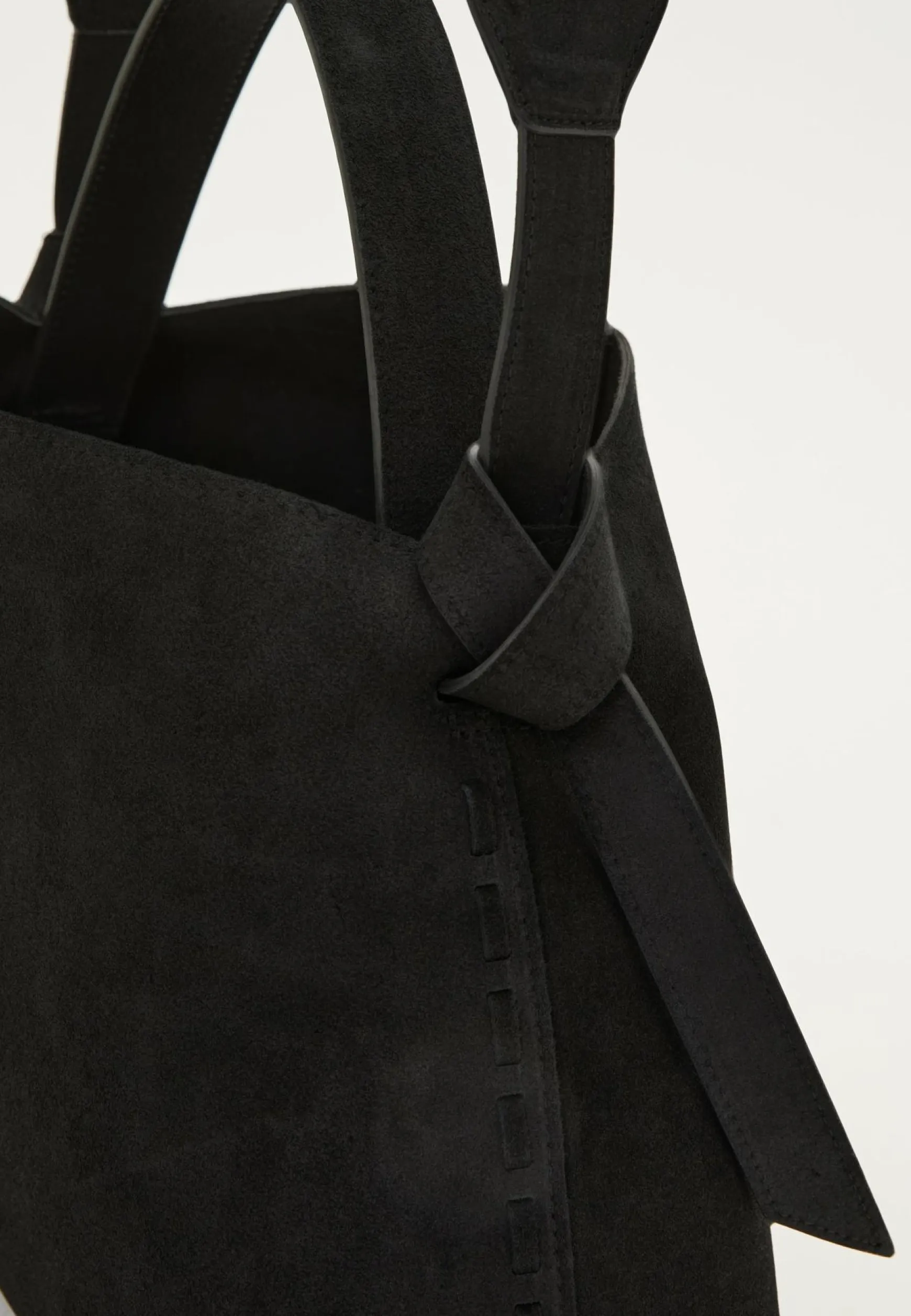 Suede Knot Shoulder Bag