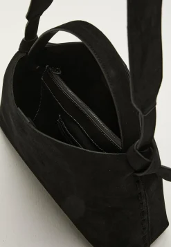 Suede Knot Shoulder Bag