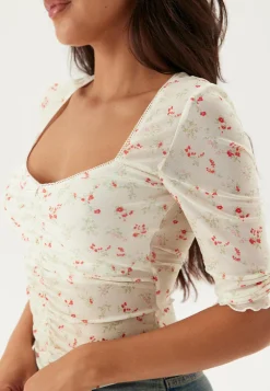 Sweetheart Mesh Top