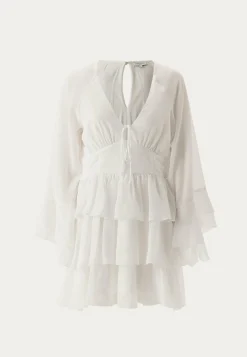 Triple Flounce Short Dress