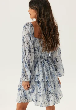 Twist Detail Flounce Dress