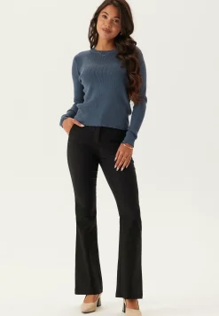 Vicomfy O-neck L/S KNIT TOP