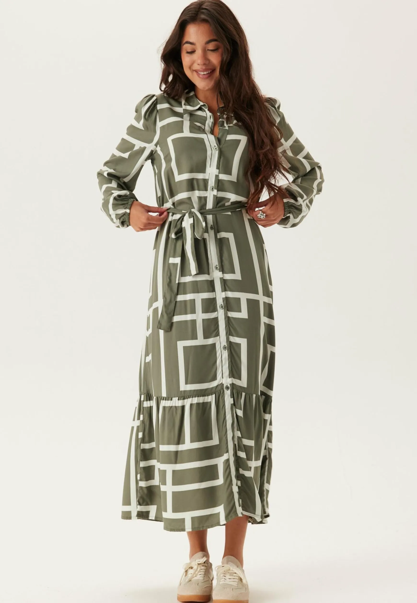 Viscose Long Sleeve Dress