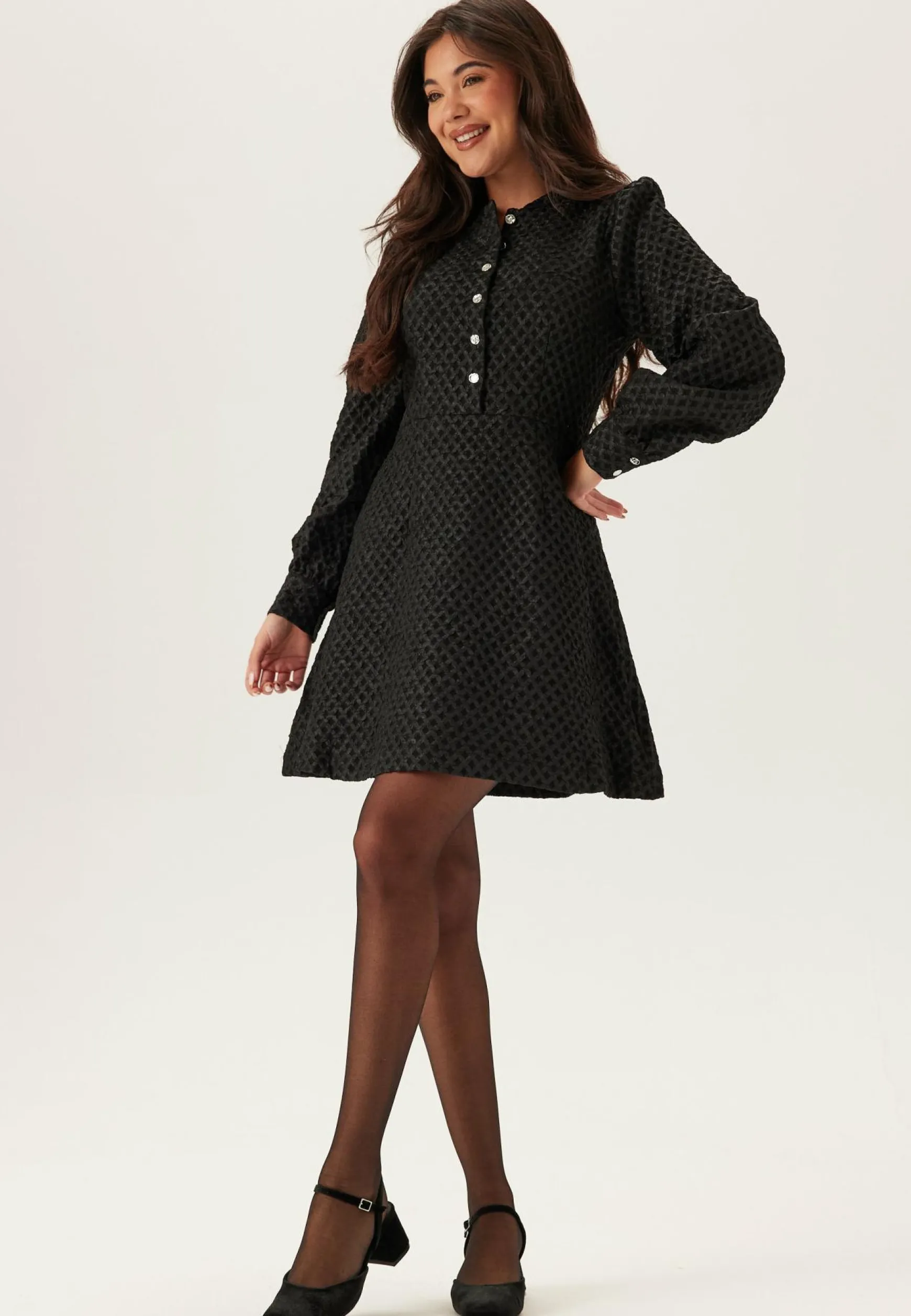 Vitaliama L/S JAQCUARD DRESS