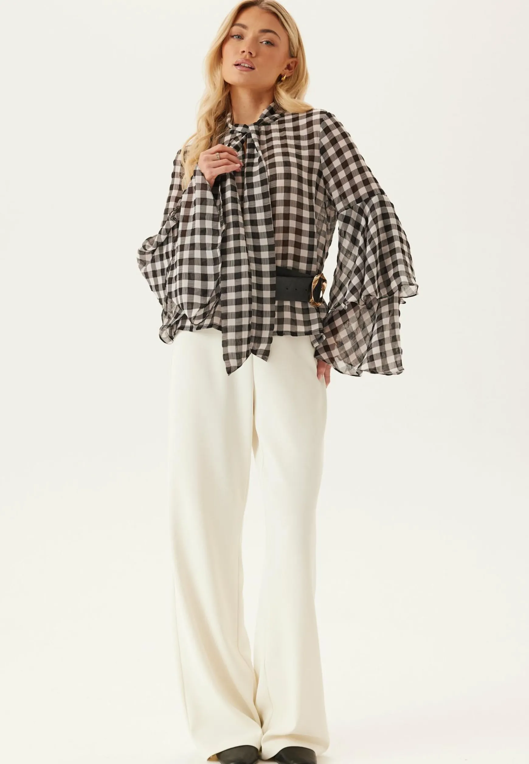 Vmsia Ls Flounce Top
