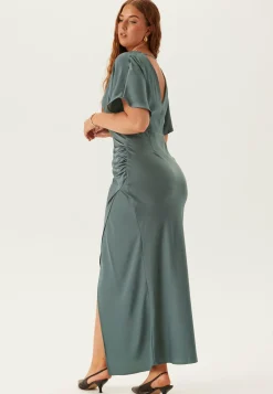 Wrap Satin Gown
