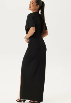 Wrap Slit Maxi Dress