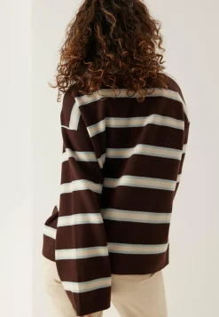 Yasisabell Ls Polo Knit Pullover